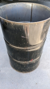 Prepared Burn Barrel w/Vent Holes
