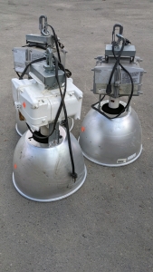 (3) Commercial Size Lot Lights