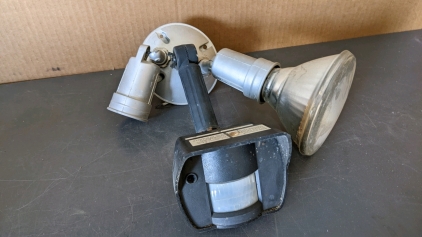 Assorted Outdoor Lights, Hard Hat