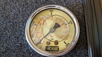 Voss 2000psi Brake Hydraulic Pressure Gauge