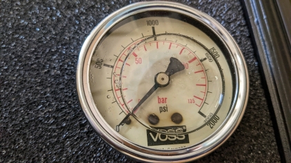 Voss 2000psi Brake Hydraulic Pressure Gauge