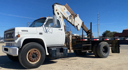 1987 Chevy C7 Flatbed with Boom Lift - 36K Miles!