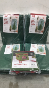 (4) Tree Covers, Salad Plate Storage Box