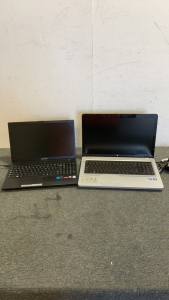 (1) Samsung Laptop (1) HP Laptop