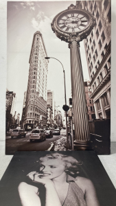 Marilyn Monroe Canvas Picture and 11th Street Building Canvas