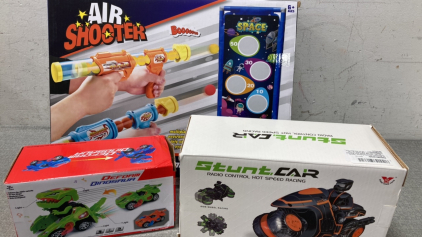 Air Shooter, Deform Dinosaur Car and Stunt Car Radio Control Hot Speed Racing