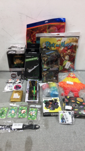 (3) Controller Charging Dock, Cal of Duty Controller Holder, Rick and Morty Device Wraps, Pokémon Cards and more