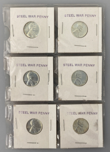 (6) Steel War Pennies