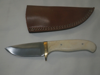 Stainless Full Tang Hunting Knife with Bone Handle
