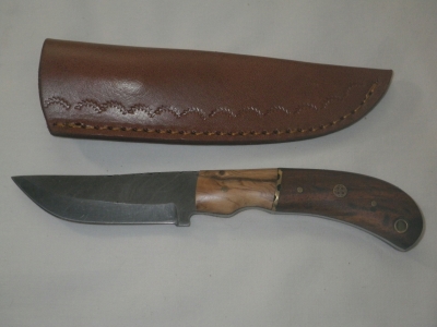 Damascus 8" Custom Full Tang Knife - New