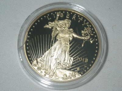 PLATED 1oz Liberty Gold Round