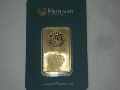 1 Ounce Perth Mint Gold Bar (Please Inspect)