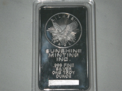 1 Ounce Sunshine Mint Silver Bar