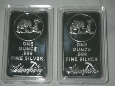 (2) Silvertown 1 Ounce Bars