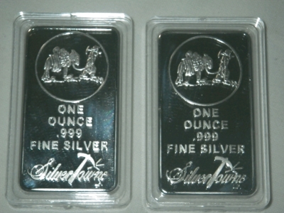 (2) Silvertown 1 Ounce Bars