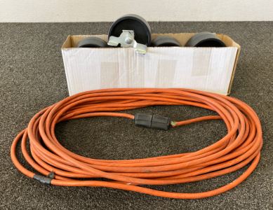 Set of (4) Casters and (1) Extension Cord