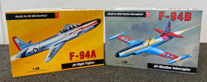 (2) Airplane Model Kits