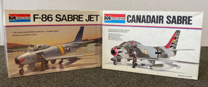 (2) Airplane Model Kits