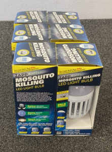 (6) ZappLight Mosquito Killing Light Bulbs