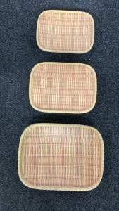 (3) Bamboo Melamine Plate