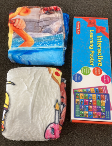 (2) Children's Throw Blanket And Interactive Learning Poster