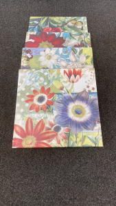 (4) Flower Painting Prints
