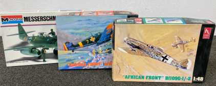 (3) Airplane Model Kits