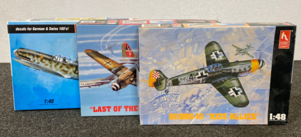 (3) Airplane Model Kits