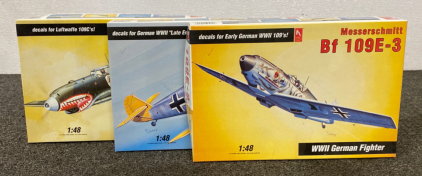 (3) Airplane Model Kits