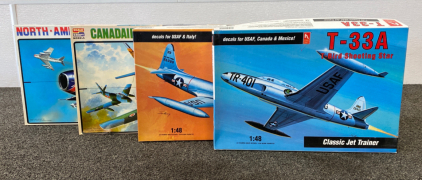 (4) Airplane Model Kits