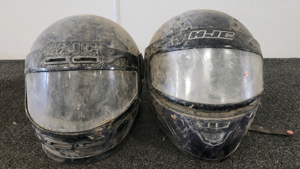 (2) Motorcycle Cycle Helmets