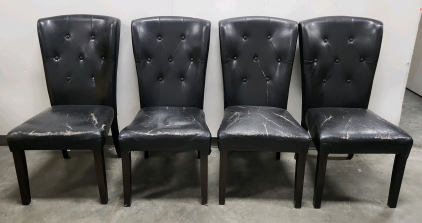 (4) Pleather Dining Chairs