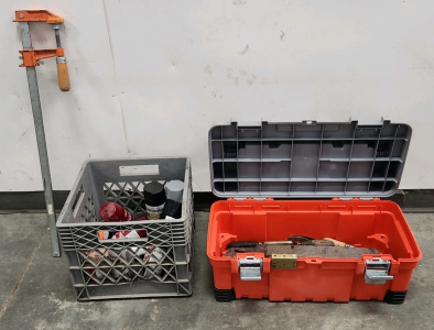 Tool Box W/ Tools & More