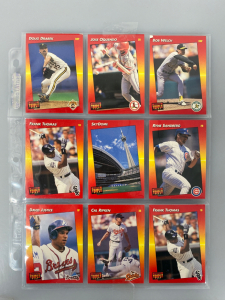 (9) Collectible Baseball Cards