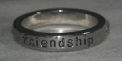 Friendship Band Silver-Tone Size 7.5