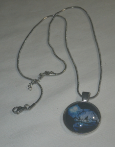 Silver Chain with Pendant Size 20"