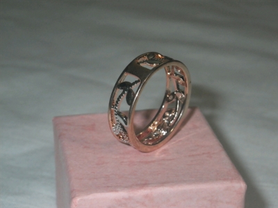 Rose Gold + Silver Ring Size 9
