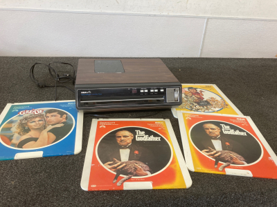 SelectaVision VideoDisc Player with (4) Discs - Gov't Estate