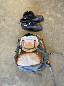 Backpack And Ski Boots