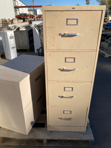 2 filing cabinets