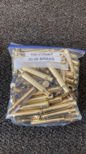 (100) 30-06 Brass Casings