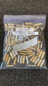 (100) .38 Special Brass Casings