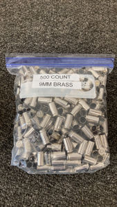 (500) 9MM Brass Casings