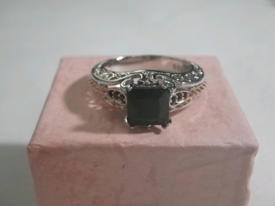 925 Silver + Gold Ring Size 7