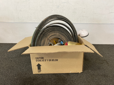 Assorted Hardware, Tools, and Hose