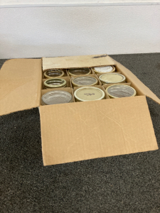 Box Of Glass Jars