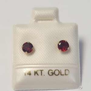 $160 14K Garnet(0.67ct) Earrings