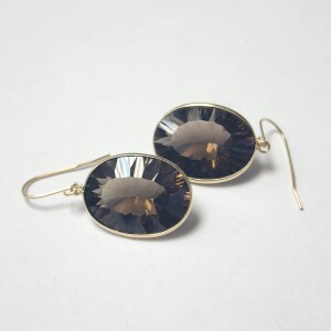 $1250 10K Somkey Quartz(14.8ct) Earrings