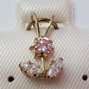 $120 10K CZ Pendant