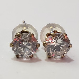 $160 10K CZ Earrings